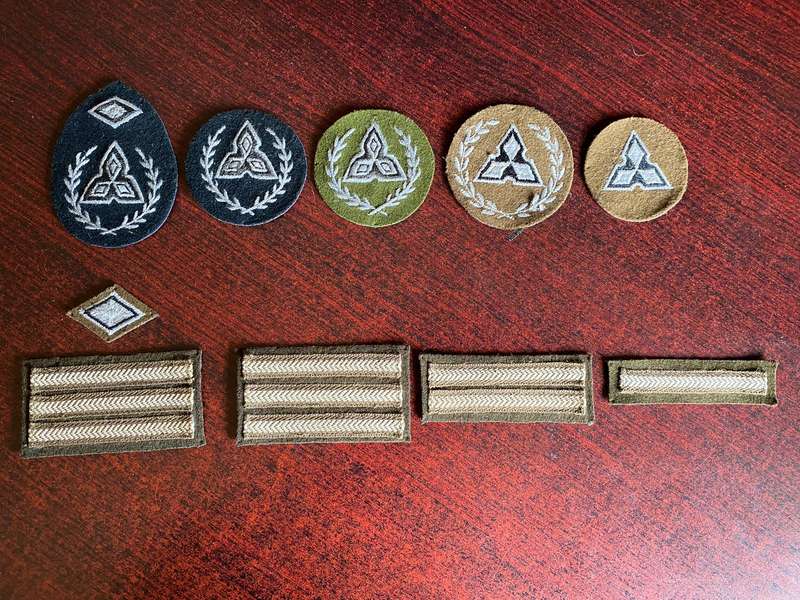 SWA FIELD DRESS RANKS FOR WO'S AND NCO'S