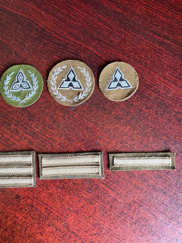 SWA FIELD DRESS RANKS FOR WO'S AND NCO'S