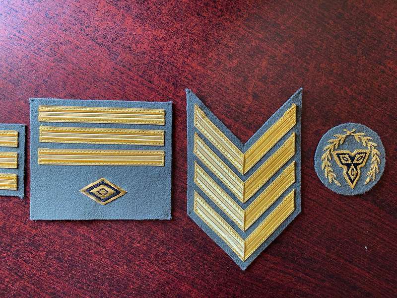 SWA BAND RANK BADGES-SCARCE ,COMPLETE SET