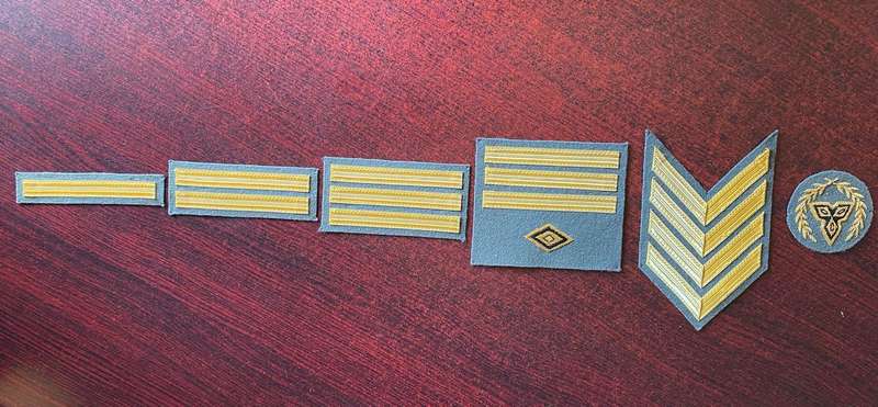 SWA BAND RANK BADGES-SCARCE ,COMPLETE SET