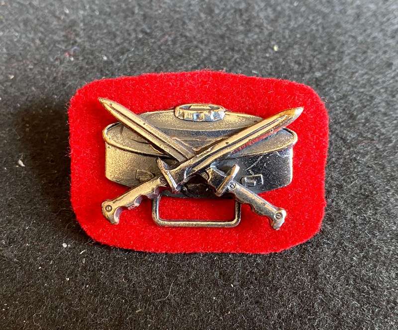 S.W.A.T.F. OXIDISED SILVER MINE LIFTING PROFICIENCY BADGE- 3 PINS-ORIGINAL-SCARCE-FROM COLONEL RADMO