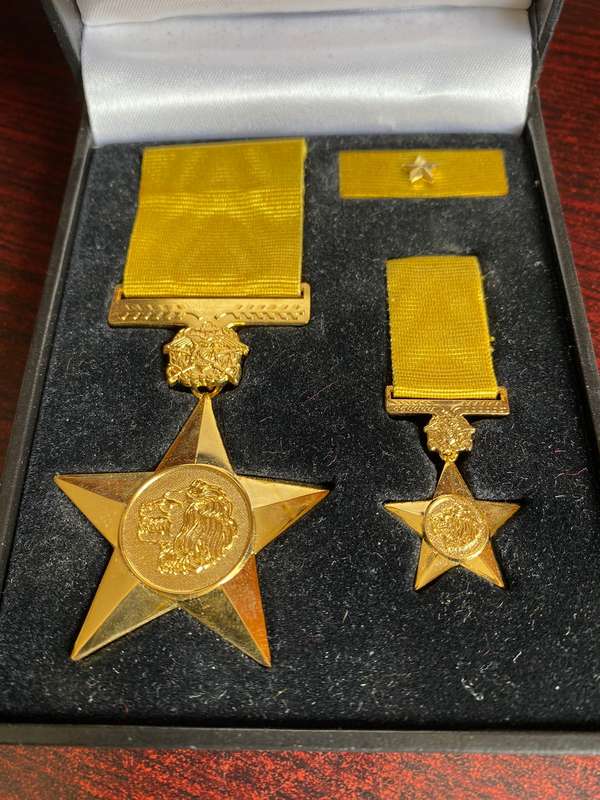 Namibian Police Campaign Medal Full Size + Miniature (2003) Spink Stamped and Boxed