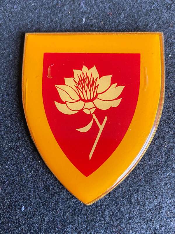 SA WOMENS COLLEGE-YELLOW TYPE- 1ST ISSUE FLASH- NO PINS