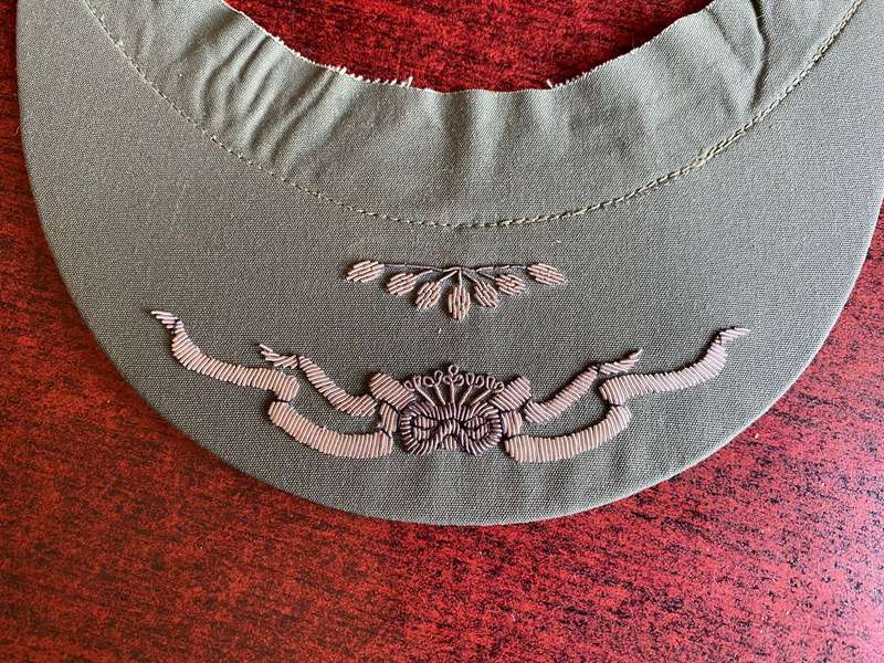 SWA GENERAL AND SENIOR OFFICERS CAP PEAK-WORN BY BRIG. AND GENERAL-SCARCE