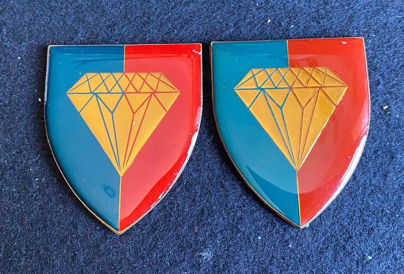 NORTHERN CAPE COMMAND RED AND MAROON VARIATION-SOLD TOGETHER- NO PINS