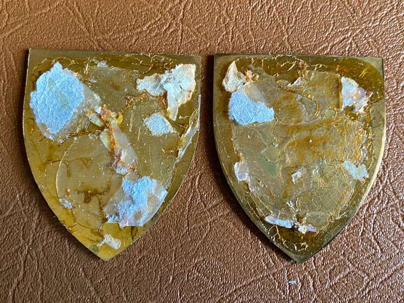 3 SA INFANTRY GOLD TYPE FLASH PAIR- NO PINS