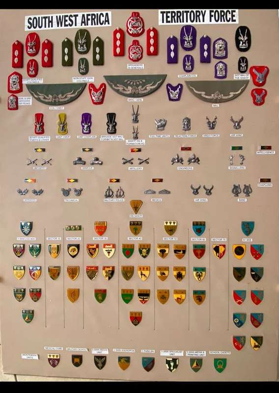 S.W.A.T.F. SENIOR OFFICERS (COLONELS) STAFF QUALIFIED,CAP AND GORGET PATCHES