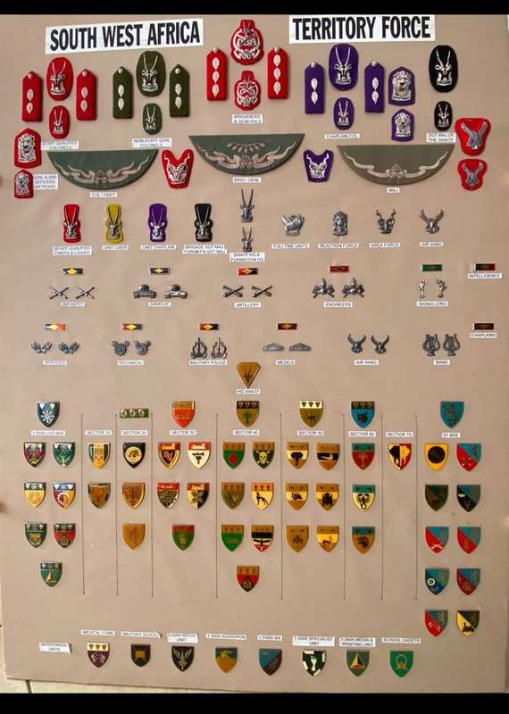S.W.A.T.F. SENIOR OFFICERS (COLONELS) CAP AND GORGET PATCHES-NON STAFF QUALIFIED