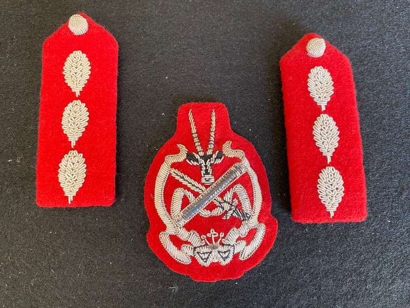 S.W.A.T.F. GENERAL OFFICERS (BRIGADIERS AND GENERALS)CAP BADGE WITH GORGET PATCHES