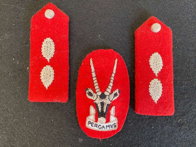 S.W.A.T.F. SENIOR OFFICERS (COLONELS) STAFF QUALIFIED,CAP AND GORGET PATCHES