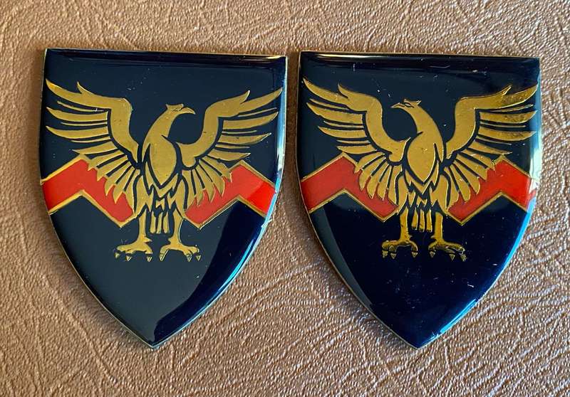 TRANSVAAL STAATS ARTILLERY FLASH PAIR- NO PINS