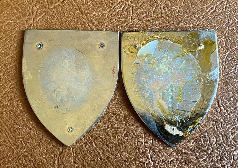 SWA 701 BATTALION WHITE AND SILVER TYPE FLASHES-OWEN F529/530- FULL SIZE- NO PINS