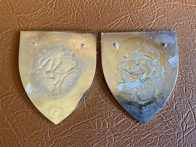 SWA 201 BATTALION PAIR OF FULL SIZE FLASH-OWEN F538/9- NO PINS