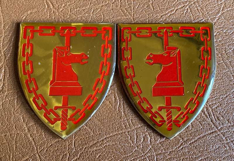 SA ARMY BATTLE SCHOOL FLASH PAIR- NO PINS