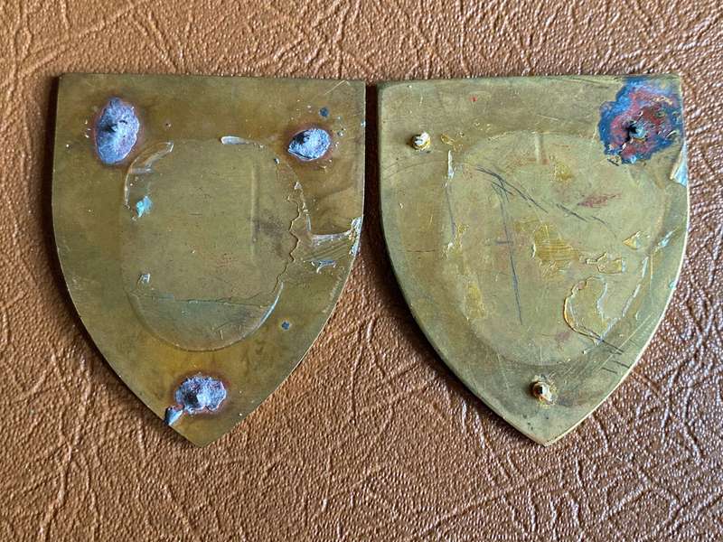 SA ARMY BATTLE SCHOOL FLASH PAIR- NO PINS