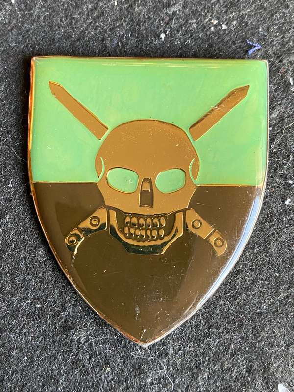 BLOEMFONTEIN COMMANDO FLASH-LIGHT GREEN TYPE- NO PINS-OWEN NO F 794