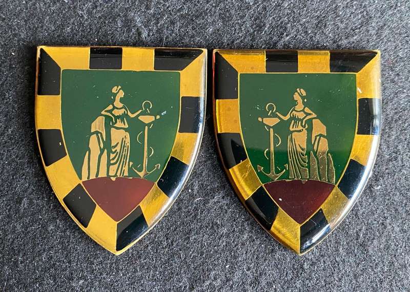 SA CAPE CORPS INF. BATTALION FLASH PAIR- NO PINS
