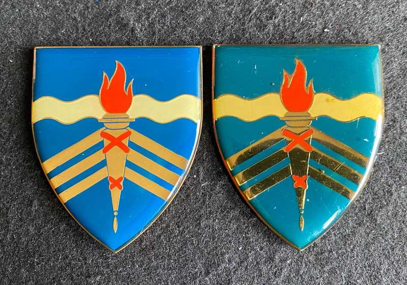 JOHANNESBURG EAST COMMANDO FLASH PAIR- NO PINS- TWO COLOUR VARIATIONS