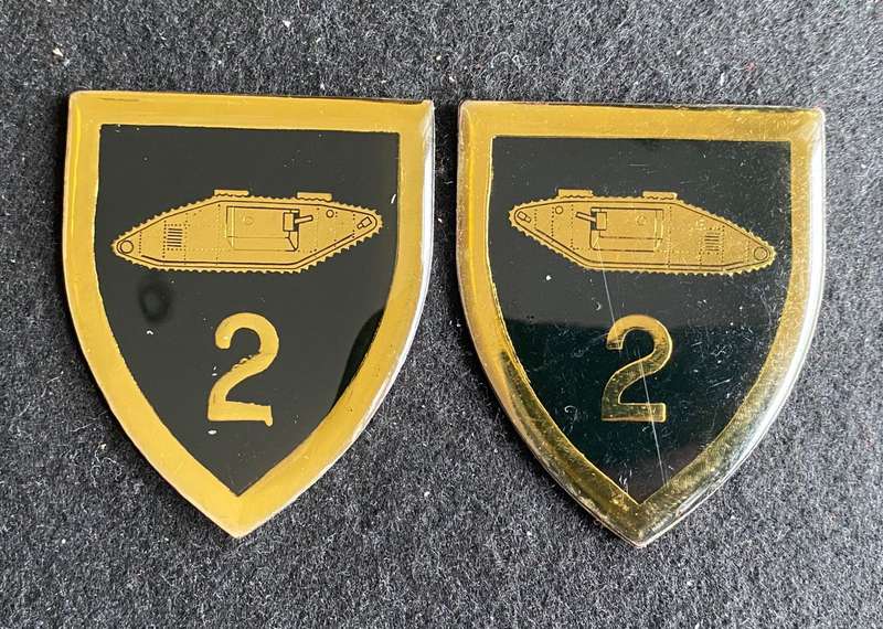 2 LIGHT HORSE REGT. FLASH PAIR- NO PINS