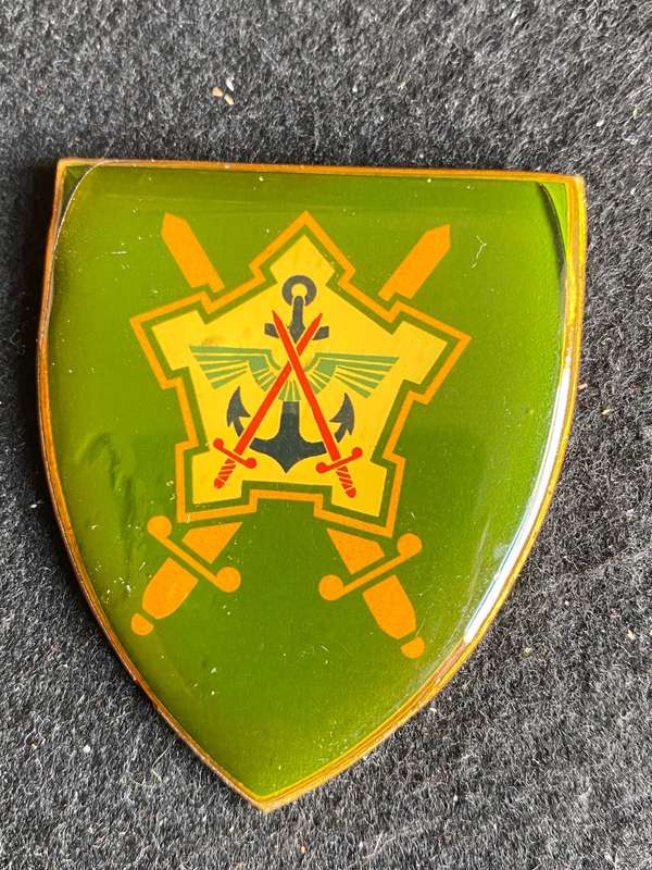 CHIEF OF THE SADF YELLOW TYPE FLASH- NO PINS-OWEN NO F 474