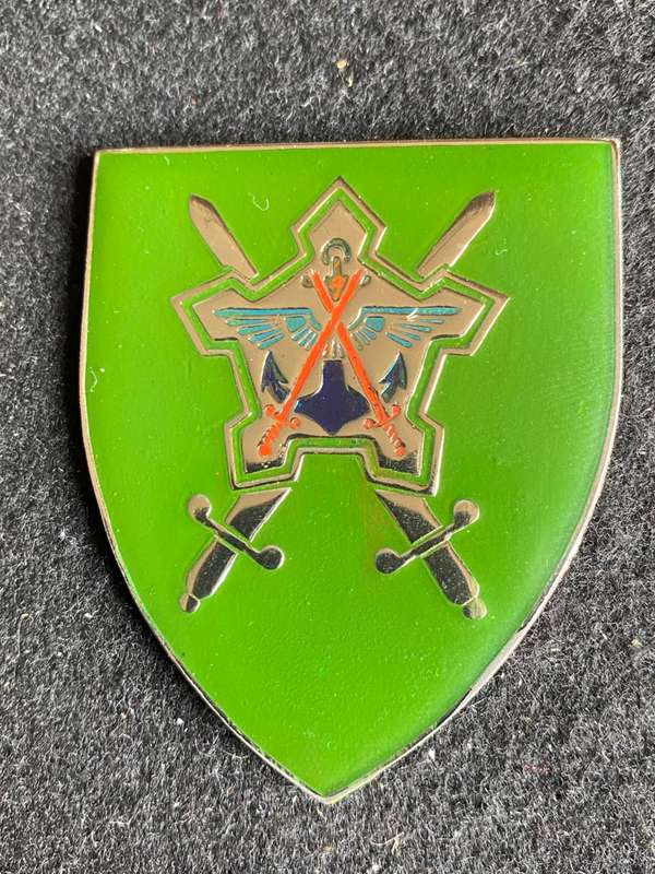 CHIEF OF THE SADF GOLD CENTRE TYPE FLASH- NO PINS- OWEN NO F 476