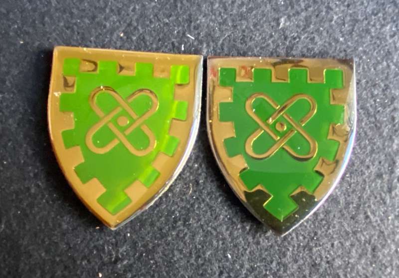 RAU MILITARY UNIT- 2X COLOUR VARIATIONS-OWEN NO F 348 AND F 349- NO PINS