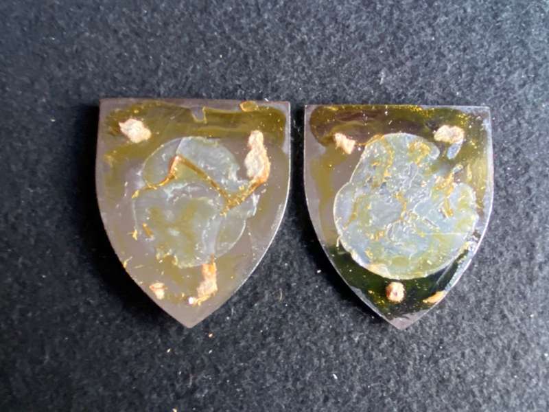 RAU MILITARY UNIT- 2X COLOUR VARIATIONS-OWEN NO F 348 AND F 349- NO PINS