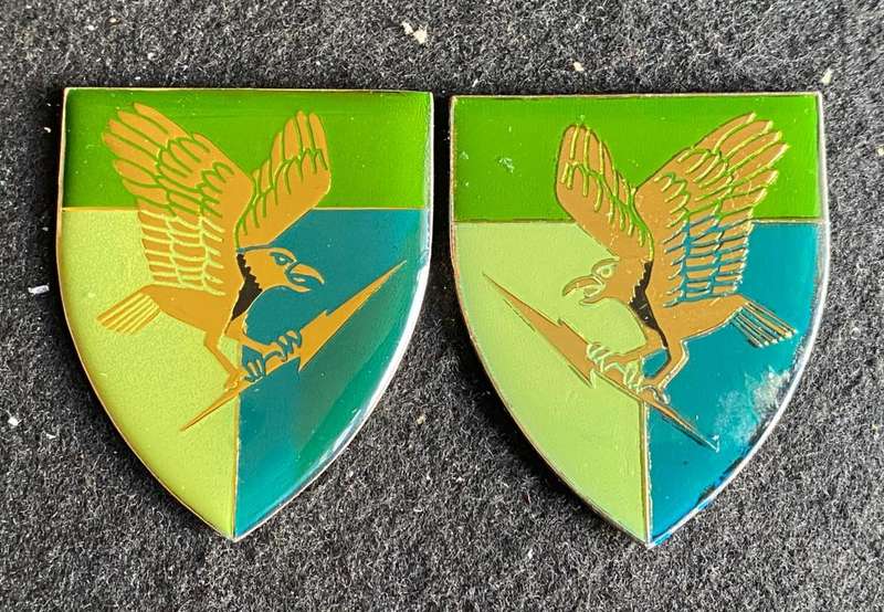 5 SIGNAL REGT. FLASH PAIR- NO PINS