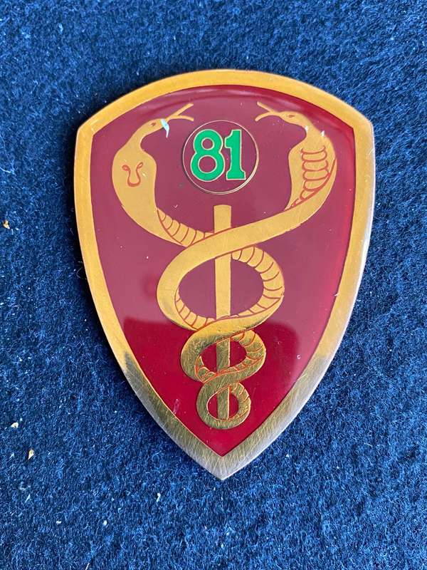 81 FIELD AMBULANCE FLASH- NO PINS