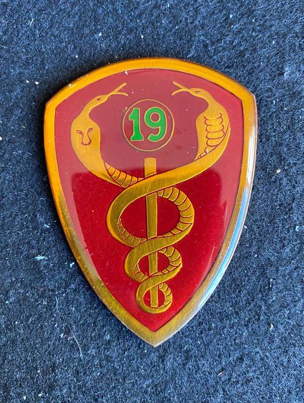 19 FIELD AMBULANCE FLASH- NO PINS