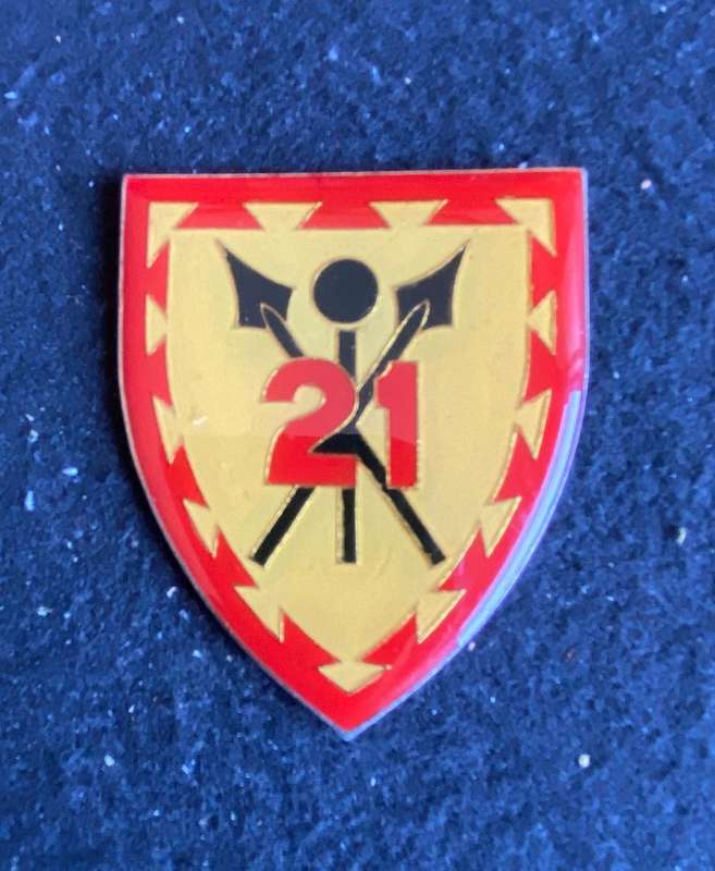 21 BATTALION FLASH-WHITE TYPE-OWEN NO F427- NO PINS