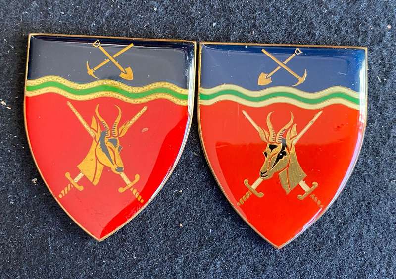 NORTH WESTERN COMMAND-GOLD TYPE FLASH PAIR- NO PINS