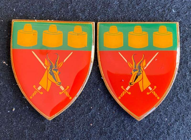 WITWATERSRAND COMMAND-YELLOW TYPE FLASH PAIR- NO PINS