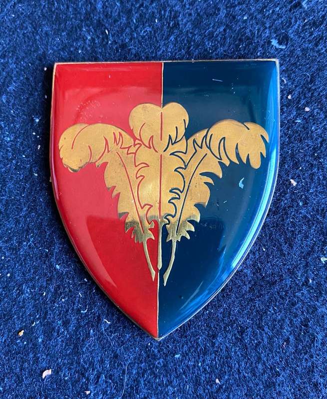 S. CAPE COMMAND-GOLD TYPE DARK BLUE-3RD ISSUE FLASH- NO PINS-OWEN NO F 267