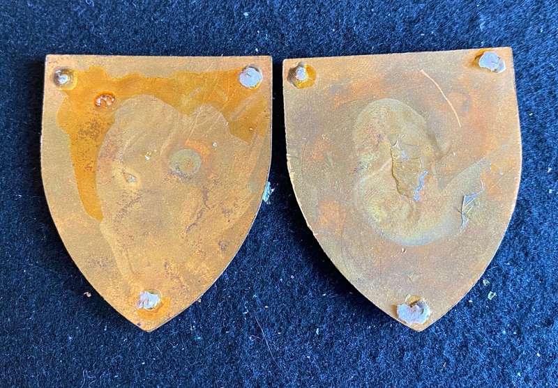 SA TEC SERVICE TRAINING CENTRE ENAMEL-1ST ISSUE FLASH PAIR- NO PINS