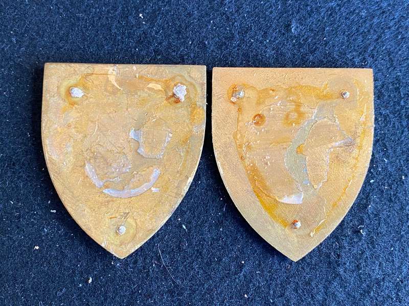 WITWATERSRAND COMMAND-YELLOW TYPE FLASH PAIR- NO PINS