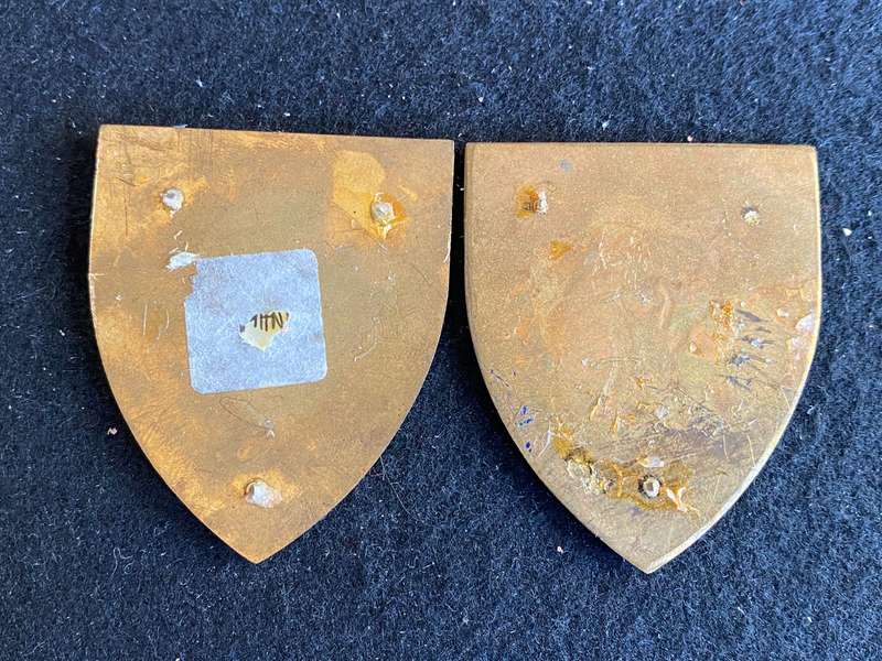 NORTH WESTERN COMMAND-GOLD TYPE FLASH PAIR- NO PINS