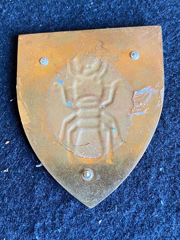 1 CONSTRUCTION REGT. MAROON TYPE-2ND ISSUE FLASH- NO PINS