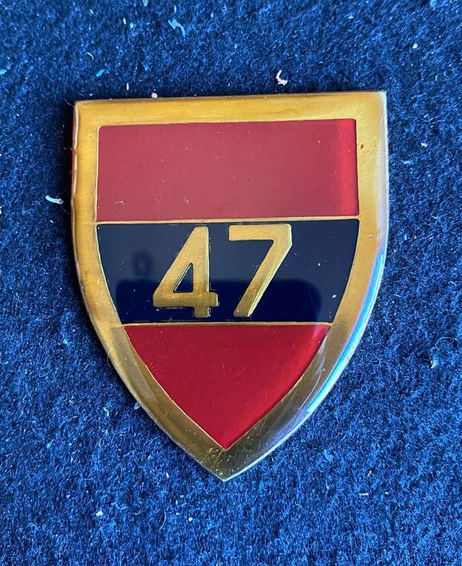 47 SURVEY SQUADRON,MAROON TYPE FLASH- NO PINS