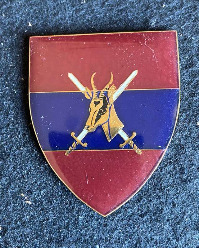 SA DIRECTOR GENERAL (ENGINEERS) MAROON TYPE-2ND ISSUE FLASH- NO PINS-OWEN NO F 248
