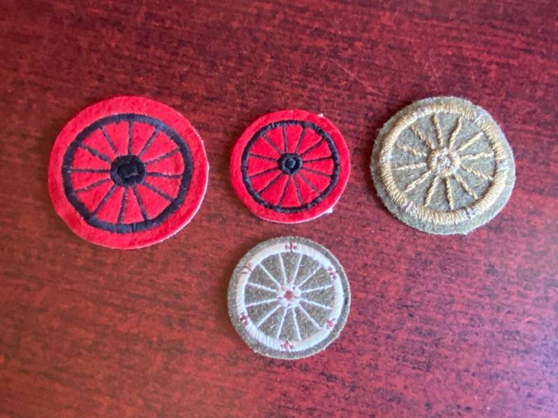 BRITISH WHEELWRIGHT PROFICIENCY BADGES- 4 SOLD TOGETHER