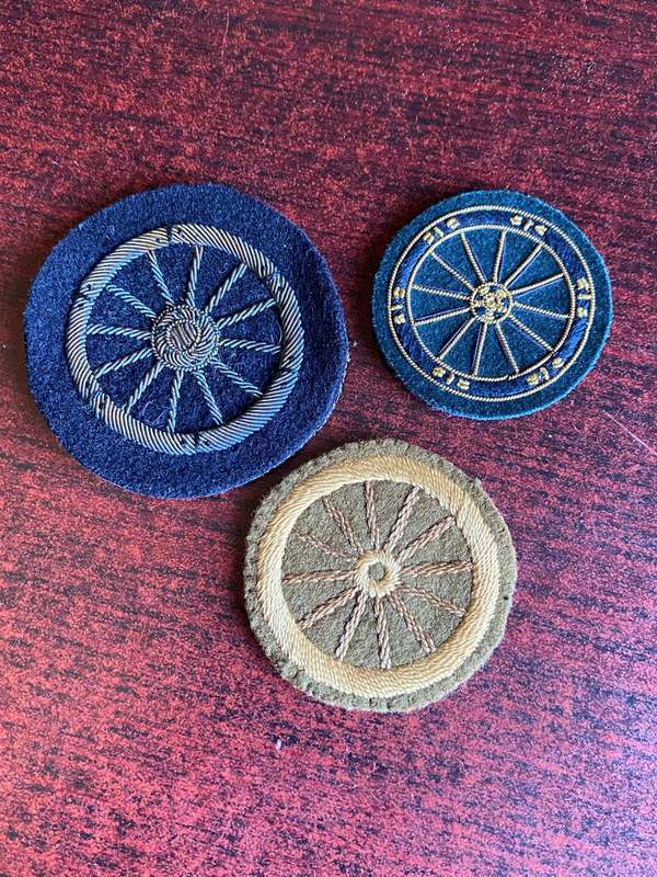 BRITISH WHEELWRIGHT PROFICIENCY BADGES- 3 SOLD TOGETHER