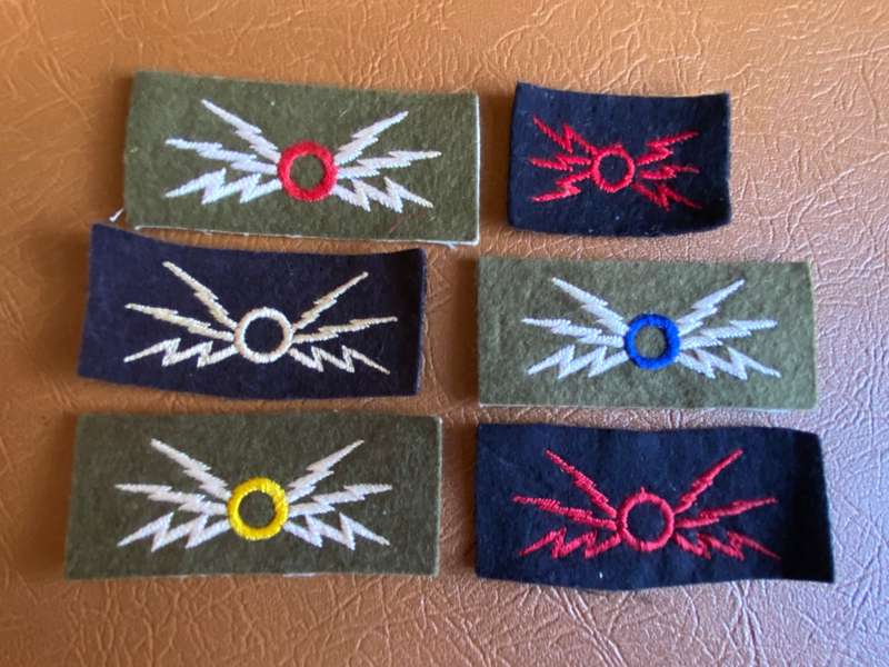 BRITISH ARMAMENT ARTIFICERS/WIRELLES MECHANICS/RADIO MECHANICS SIGNALS,PROFICIENCY BADGES-WORN WW2-1