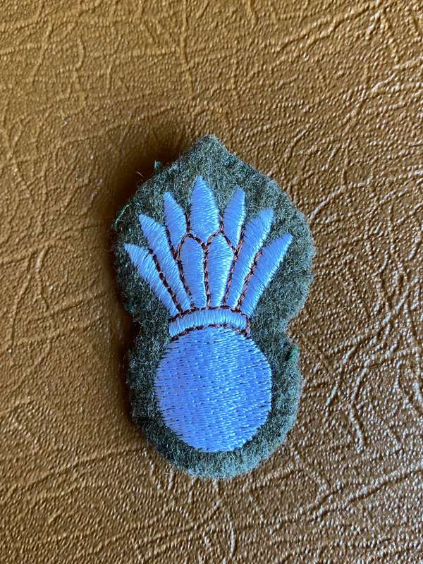 ROYAL ENGINEERS TRENCH MARTAR GUNNER-OFFICER-PROFICIENCY BADGE-1914-1965