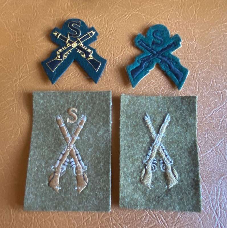 BRITISH SNIPER PROFICIENCY BADGES- 1960 PATTERN