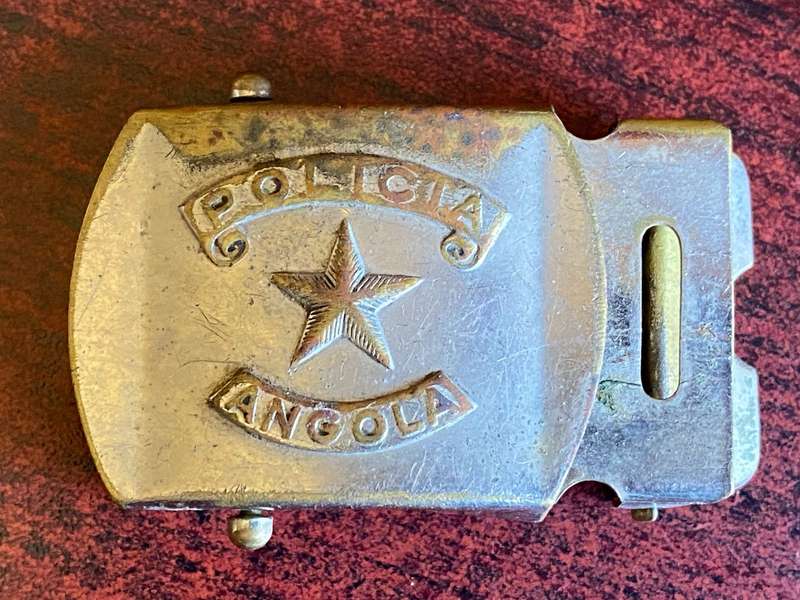 SADF BORDER WAR PERIOD ANGOLAN POLICE,BELT BUCKLE