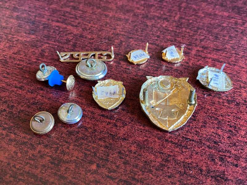 SA PRISONS SERVICES CAP,COLLARS,MESS DRESS COLLARS-TITLE AND BUTTONS