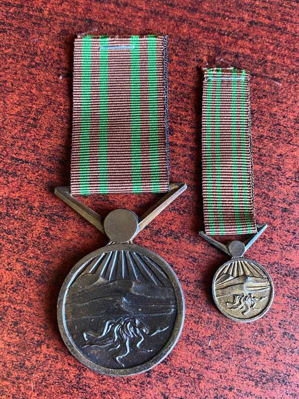 SWA POLICE MEDAL FOR FAITHFUL SERVICE 1981-FULL SIZE + MINIATURE
