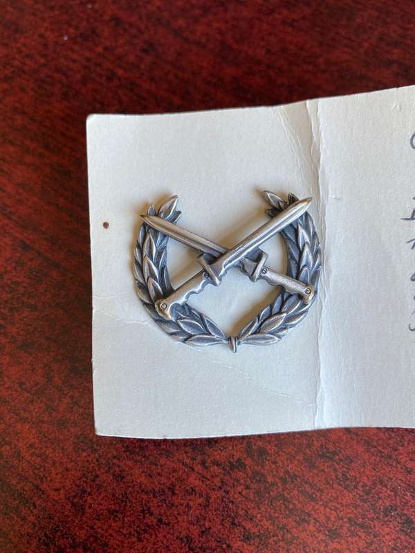 Namibia Interim Beret Badge - Note by Colonel Radmore in Pictures - Only 10 Made