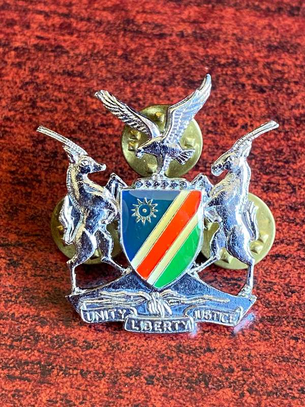 NAMIBIAN ARMY WO 2 RANK INSIGNIA- 3 PINS